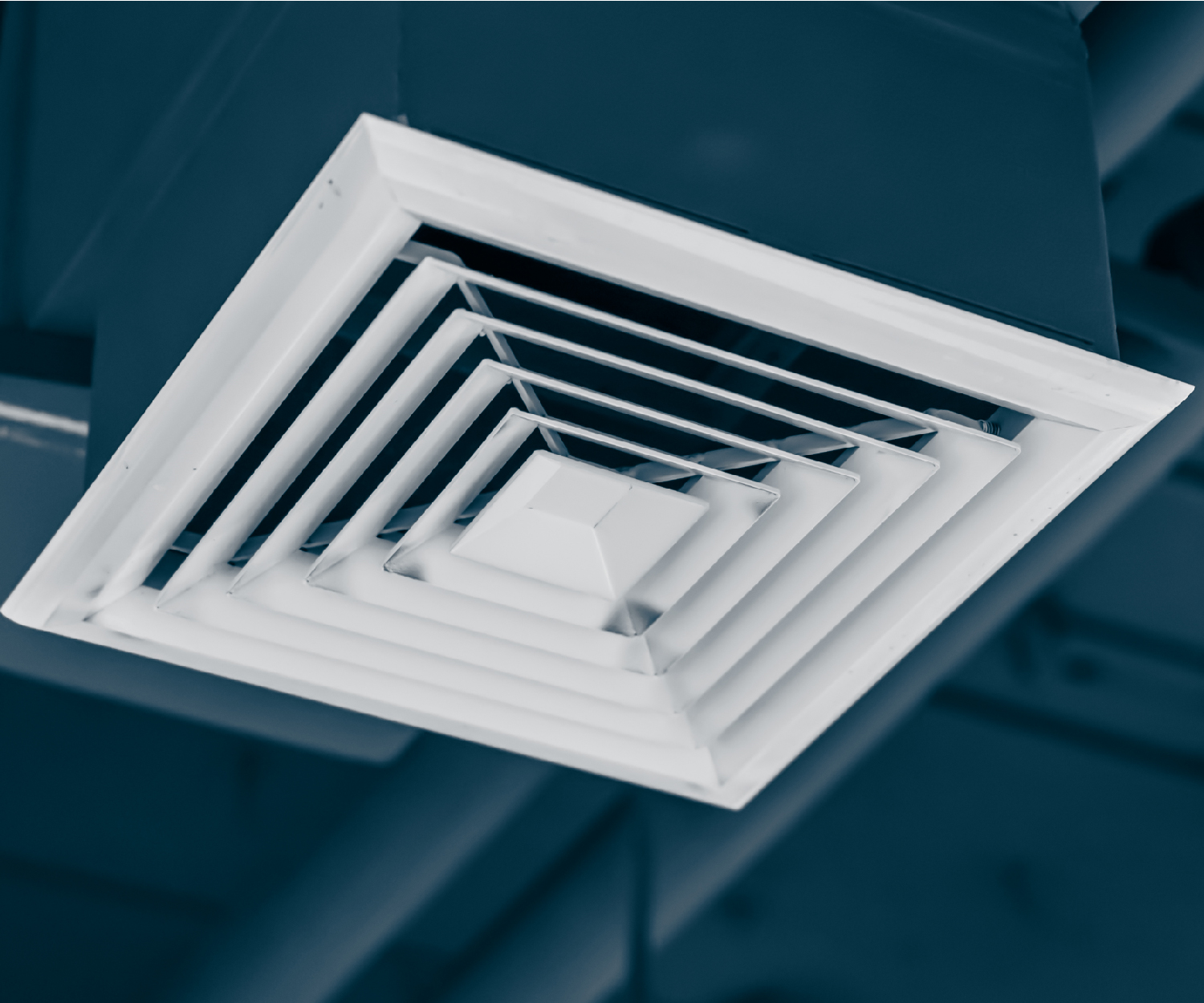 Grelhas de ventilação em obra